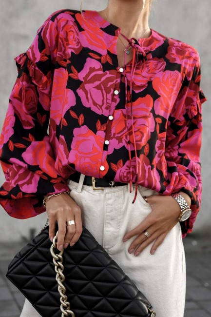 Oversizowa  bluzka koszulowa  SIMPLICITY 