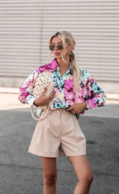 Bawełniana oversizowa  koszula SIMPLICITY 