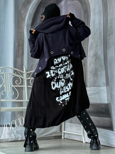 Bawełniana narzutka bluza REBELKA plus size ZOCCO