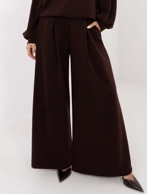 Spodnie masełkowe  plus size LUZELLA brązowe