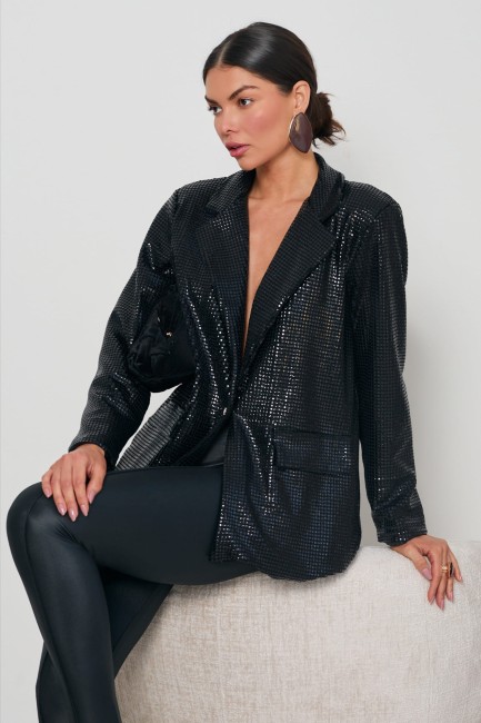 Marynarka oversize SHINE czarna