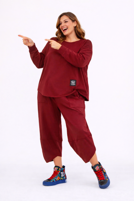 Bawełniany dres plus size