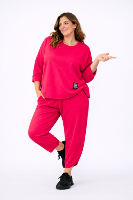 Bawełniany dres plus size