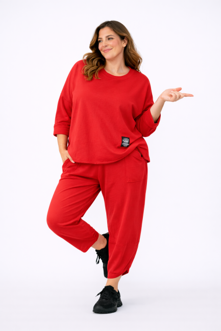 Bawełniany dres plus size