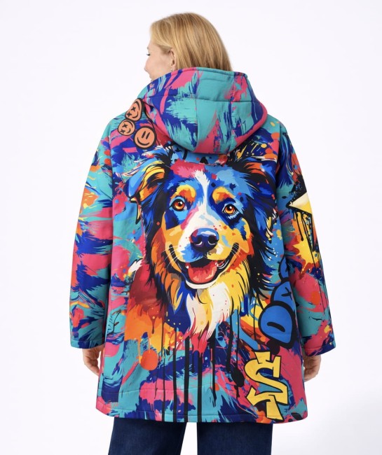 Artystyczna kurtka plus size PIES 