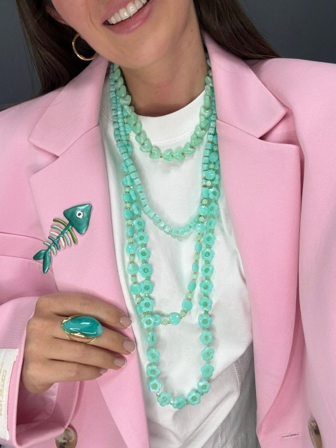 Naszyjnik z duszą - jak z pracowni artystki miętowy