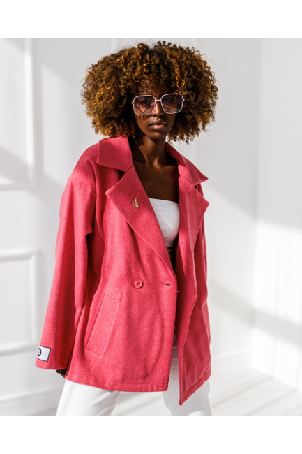 Marynarka kurtka oversize PABLO różowa