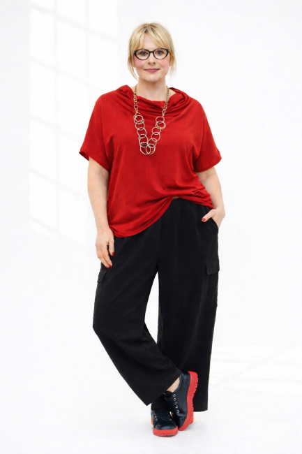 Dresowe BOJÓWKI plus size czarne