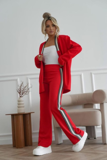 Komplet oversize CARMEN czerwony