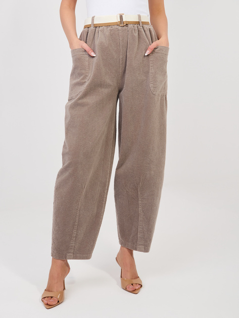 Spodnie sztruksowe plus size