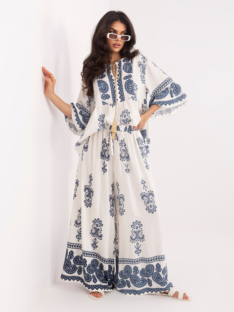 Komplet oversize BOHO biały