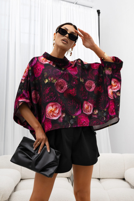 Tunika KIMONO  oversize plus size  PEONY