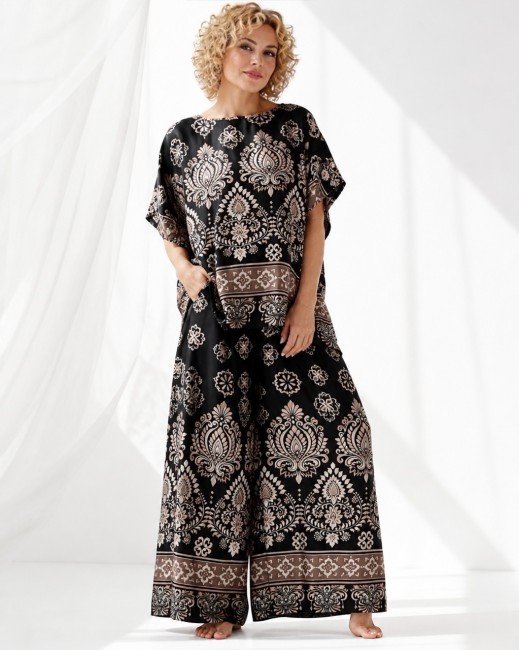 Wizytowy komplet plus size MANDALA czarny