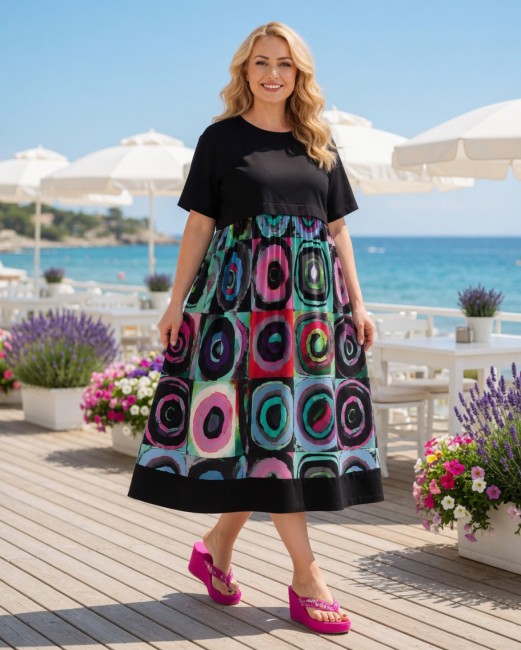 Sukienka plus size oversize POZYTYWNA 