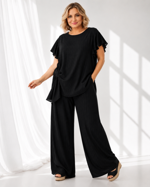 Komplet plus size STYLOWY czarny