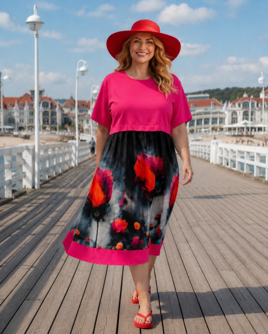 Sukienka plus size oversize POZYTYWNA  