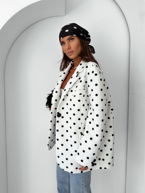 Marynarka plus size oversize GROCHY biała