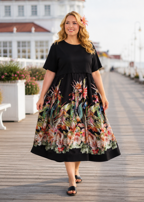 Sukienka plus size oversize POZYTYWNA  