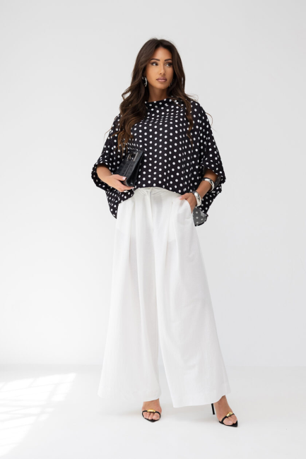 Tunika  oversize plus size  KIMONO GROCHY czarna