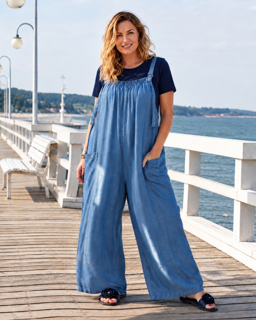 Spodnie OGRODNICZKI plus size oversize