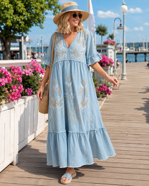 LIVIA jeansowa sukienka plus size 